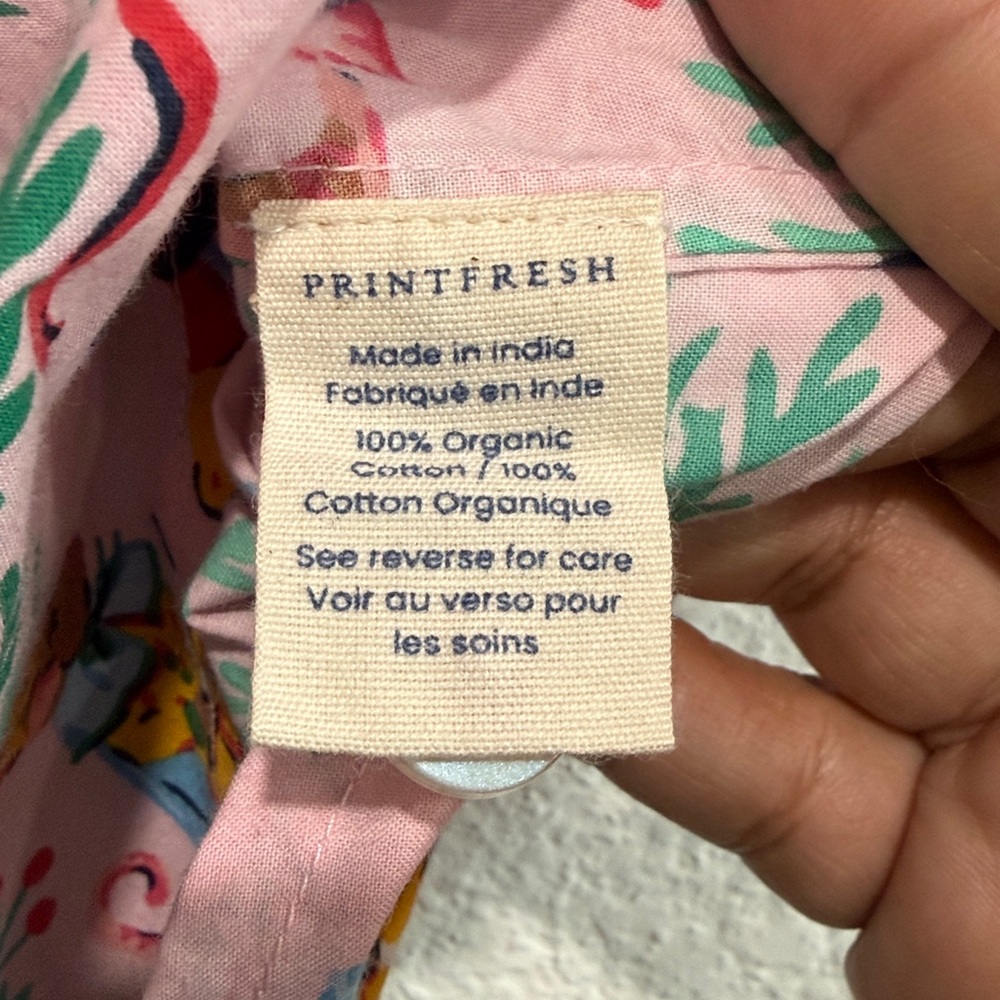 NWT Printfresh Women's Nutcracker Dreams 100% Organic Cotton Pajama Top Sz S - Picture 7 of 8